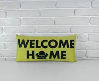 Подушка для дивана бархатная Welcome home 50x24 см (52BP_UNI006)
