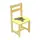 Детский стул Слон, дерево, высота 54 см. Yellow (67045)