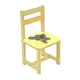 Детский стул Слон, дерево, высота 54 см. Yellow (67045)