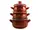 Набор кастрюль 6 предметов Red Рубин Interos 561-6-RED-84315