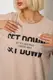 Футболка женская с принтом, цвет бежевый, 244R3012-5