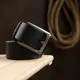 Матовый мужской ремень батал Vintage 20731 Черный