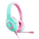 Детские проводные наушники Picun Q5 Mint Powder