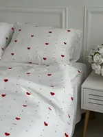 Постільна білизна двоспальне Dushka Home Муслін 21725 180х215 см