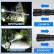 Фонарик PLD-H007 White Laser LED PM10-TG со встроенным аккумулятором PowerBank, Фонарик тактический ручной