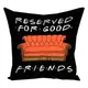 Подушка c принтом габардиновая Reserved for good friends 50x50 см (5P_DR004)