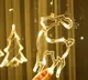 Гирлянда штора Xmas с формами колокольчики 12 PCS light Белый теплый