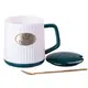 Чашка керамическая TS Kitchen HP-403 Fashion 400мл с крышкой и ложкой Зелёный