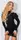 Платье MF104 Черное Oversize