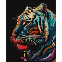 Картина по номерам "Хищный красавец" ©art_selena_ua Идейка KHO6518 40х50 см с красками металлик extra
