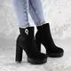 Женские ботильоны на каблуке Fashion Leah 1268 39 размер 25,5 см Черный