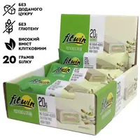 Батончик FitWin Protein Bar 33%, 12x60 грамм Фисташковый крем