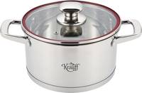 Каструля з кришкою Krauff Prime Chef 26-238-041 24 см 6.1 л срібляста