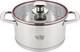 Кастрюля с крышкой Krauff Prime Chef 26-238-070 22 см 4.7  л серебристая
