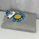 Электропростынь односпальная с цветным рисунком LUX Байка Турция 75x155 см 55189 Синий цветок