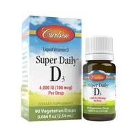Витамины и минералы Carlson Labs Super Daily D3 4000 UI, 10.3 мл