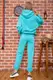Женский спортивный костюм двухнитка цвета ментол 129R2279