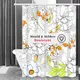 Шторка для ванны и душа и из полиэстера водонепроницаемая Bathlux 180x180 см с кольцами для ванной комнаты