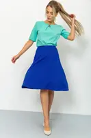 Спідниця сонце-кльош колір синій 167R750
