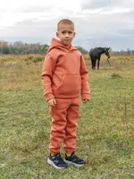 Дитячий теплий костюм із тканини тринитка