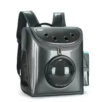 Рюкзак для перенесення тварин CosmoPet CP-20 для котів та собак Black Carbon