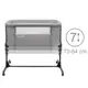 Приставная кроватка Kidwell Snuzzy Light Grey