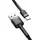 Кабель USB Baseus Cafule Type-C 2A 3m, Gray+Black (CATKLF-UG1)
