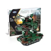 Конструктор детский танк Flakpz Gepard игровой.Военная зенитная установка на 1352 деталей