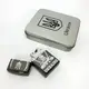 Дуговая электроимпульсная зажигалка USB Украина (металлическая коробка) HL-449. Цвет: черный