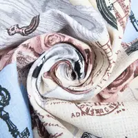 Ткань полотенечная вафельная Часы