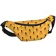 Сумка-бананка Bumbag унисекс на пояс и через плечо Лампочки 27x16 см