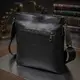 Кожаная добротная мужская сумка через плечо SHVIGEL 11603 Черный