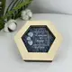 Свадебная коробочка для колец с прозрачной акриловой крышкой и мхом