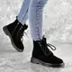 Ботинки женские Fashion Wishbone 2423 40 размер 25 см Черный