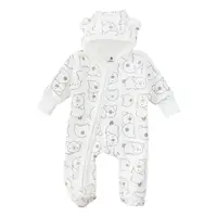 Комбінезон з капюшоном молочний з малюнком Minikin 2315613