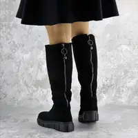 Ботфорти жіночі Fashion Krissy 2315 36 розмір 23,5 см Чорний