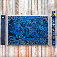 Скретч карта світу морська My Map Discovery edition (англ.)