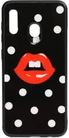Чехол-накладка TOTO Cartoon Print Glass Case Samsung Galaxy A20/A30 Red Lips