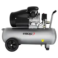 Компресор двоциліндровий (V)  2.5кВт 455л/хв 10бар 50л (2 крана) SIGMA (7043721)