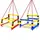 Детская качель "Swing", дерево + пластик
