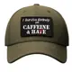 Набор шевронов 2 шт "Survive Entirely On Caffeine & Hate" 5×8 см вышитый патч на липучке