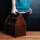 Ящик для пива "Beer time for boss" для 6 бутылок, Тонированное дерево, английский