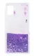 Силиконовый чехол для Samsung Galaxy A72 - Liquid hearts с блестками, Фиолетовый