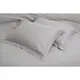 Постельное белье сатин premium Lotus Home - Dakota светло-серый семейный