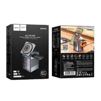 Зарядка Qi HOCO Way multifunctional speaker with wireless charger and clock DWQ04 |BT5.3, 15 W Max|