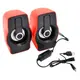 Компьютерные колонки акустика 2.0 USB FnT FT-185 Красные