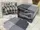 Фланелевое постельное белье Cotton Collection Kare Grey двуспальный евро 200х220см