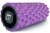 Массажный ролик EasyFit Grid Roller 33 см v.1.1 прочный массажер (фиолетовый)