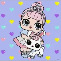 Картина по номерам с красками металлик "L.O.L. Surprise! TroopSurprise Crystal Queen With Crystal Bunny" 40х40 см