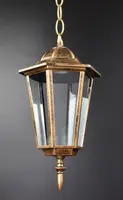 Фонарь уличный подвесной 25517 Золото 35-85х15х20 см.